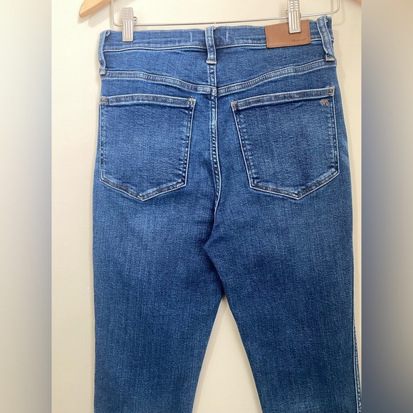 Madewell 10" High-Rise Skinny Jeans in Wendover Wash Tencel Denim Size 27 - Picture 6 of 10